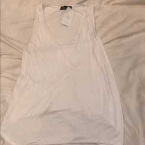 White  Jersey Tank L